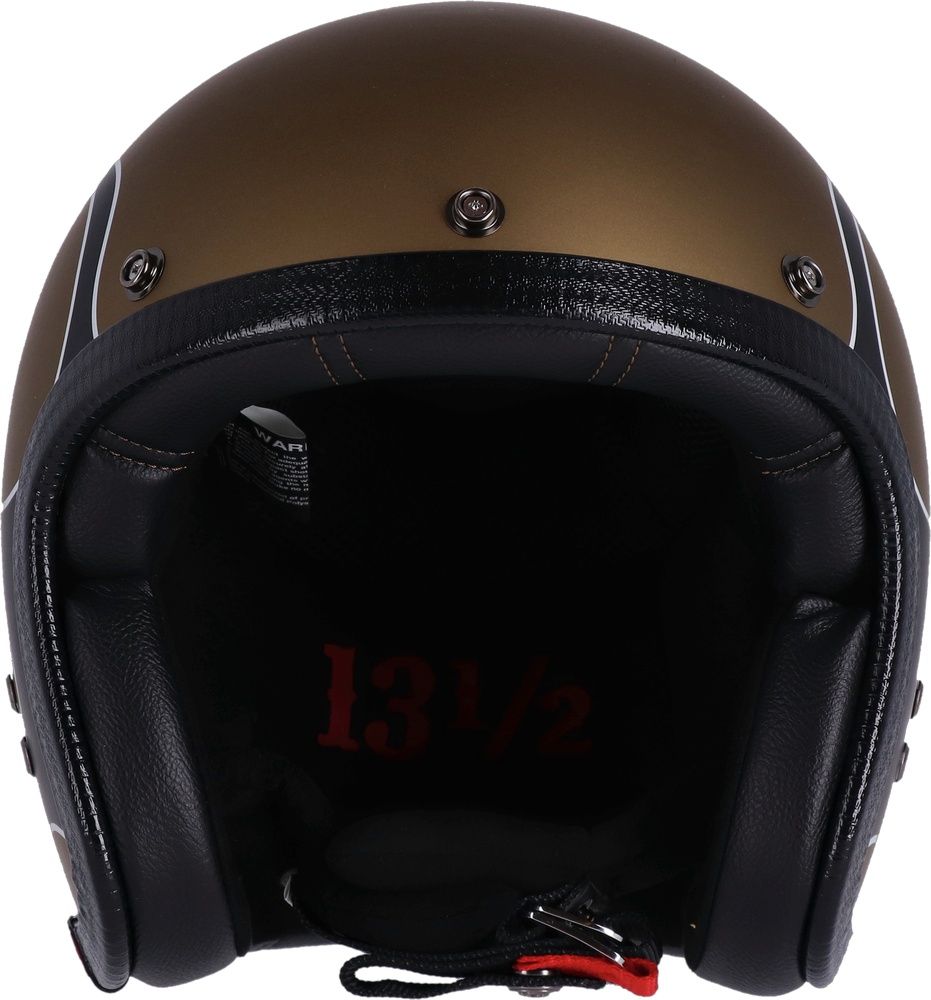 1312MotorradJethelmSkullBucketHelmetDRE0037FlamesMatteGold-XS