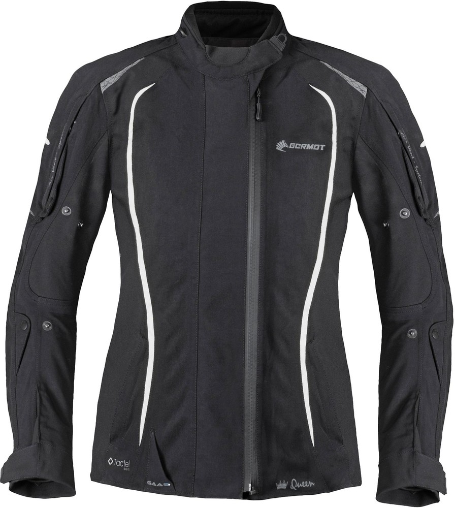 GermotMotorradTextiljackeMotoQueenDamenSchwarzWei