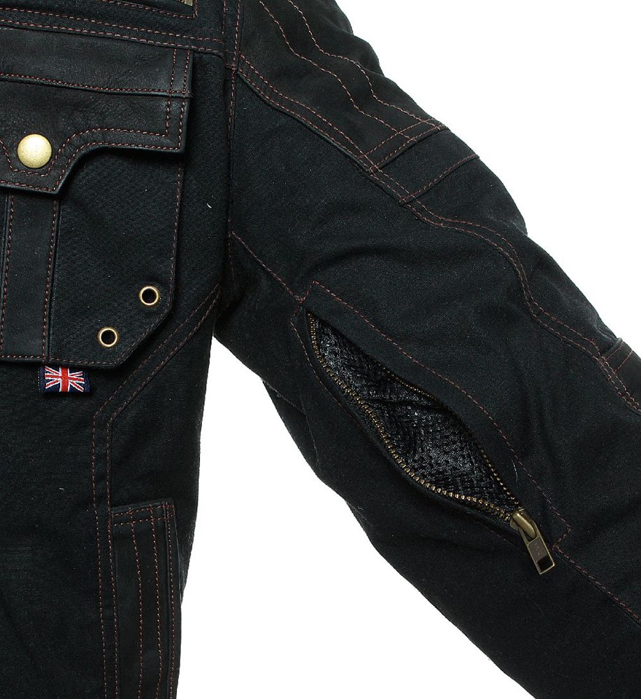 BoresDamenMotorradWachsjackeMonikaSchwarz