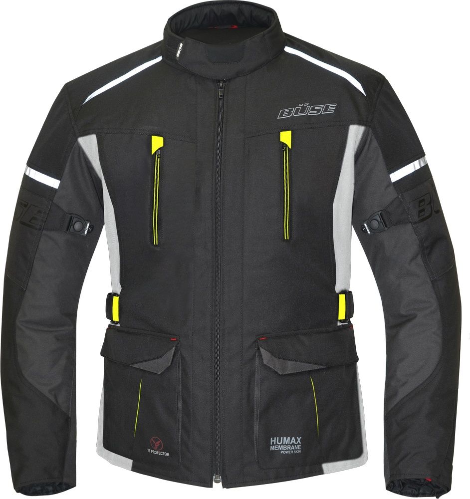 BseMotorradRiderTextiljackeBU11421SchwarzGelb-XL