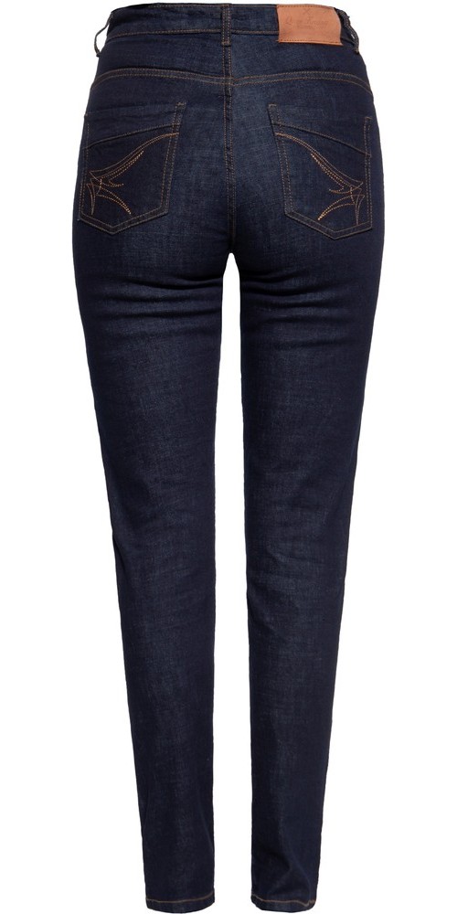 QueenKerosinDamenJeanshosemitKontrastStickerei