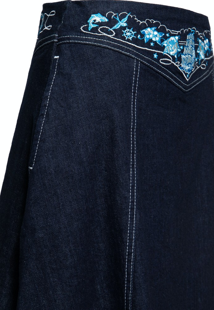 QueenKerosinDamenDenimSwingRockDenim