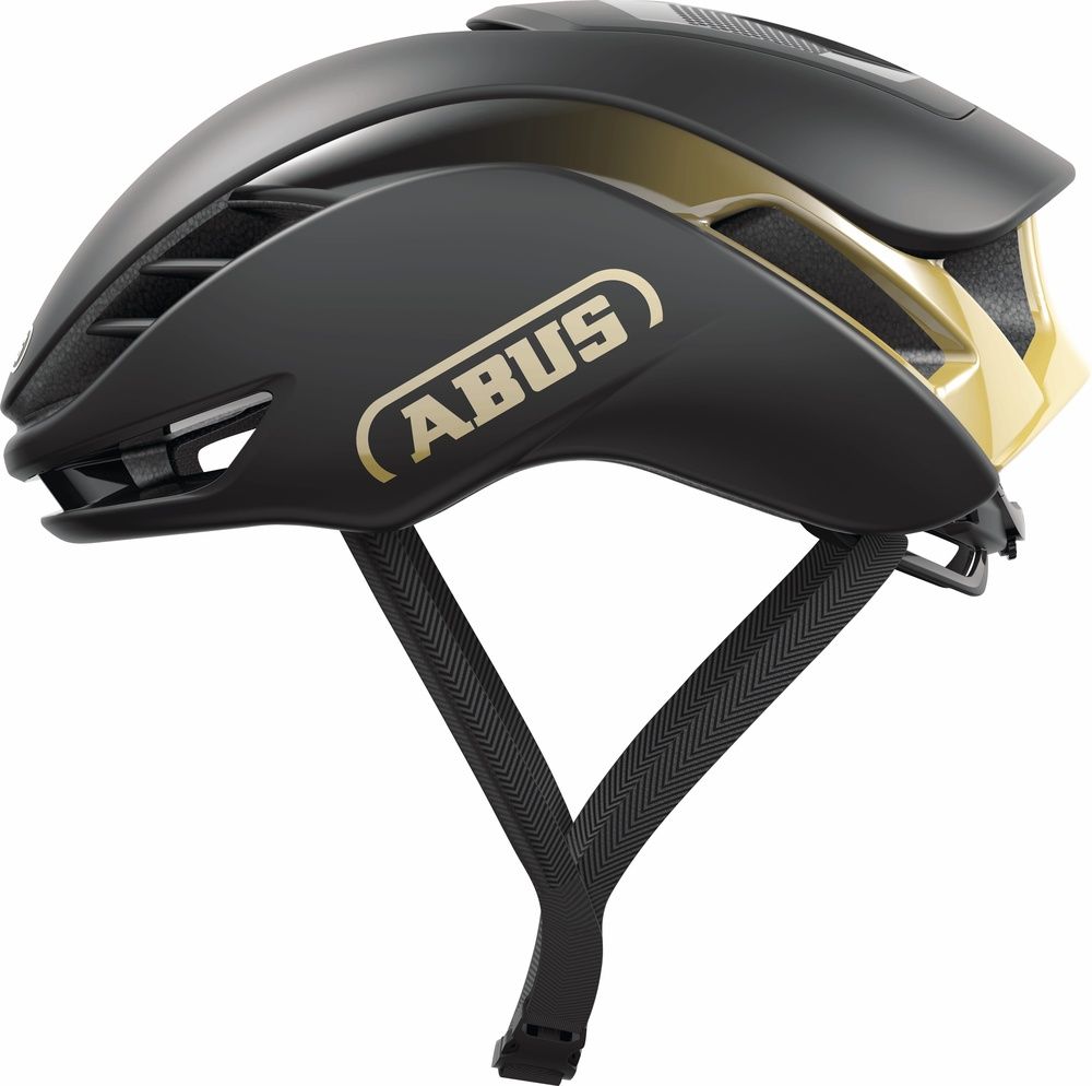 ABUSRoadFahrradhelmGAMECHANGER2098027BlackGold-L