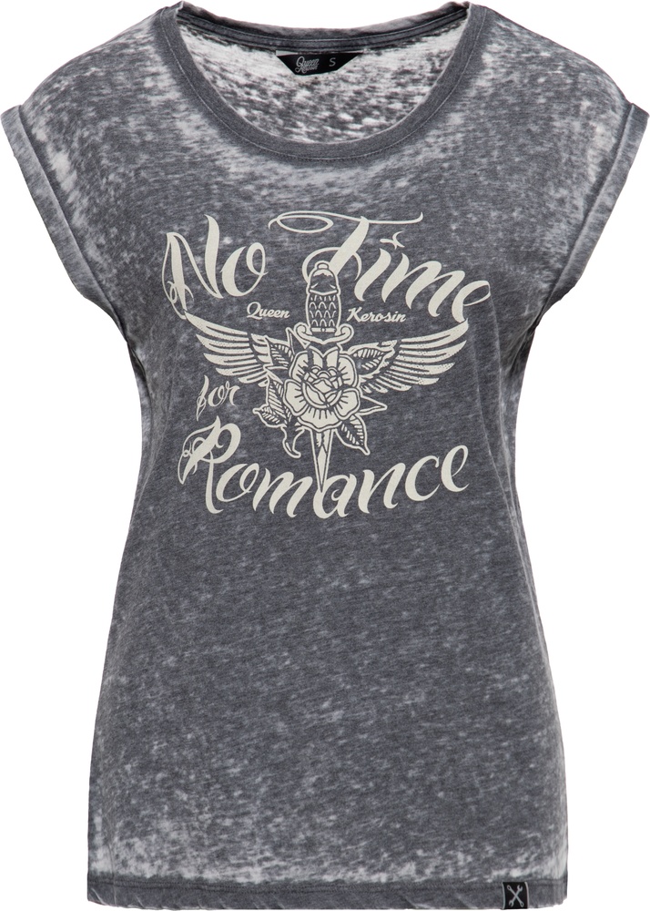 QueenKerosinDamenEnyzmWashSleevelessT-ShirtNoTimeQKU41021