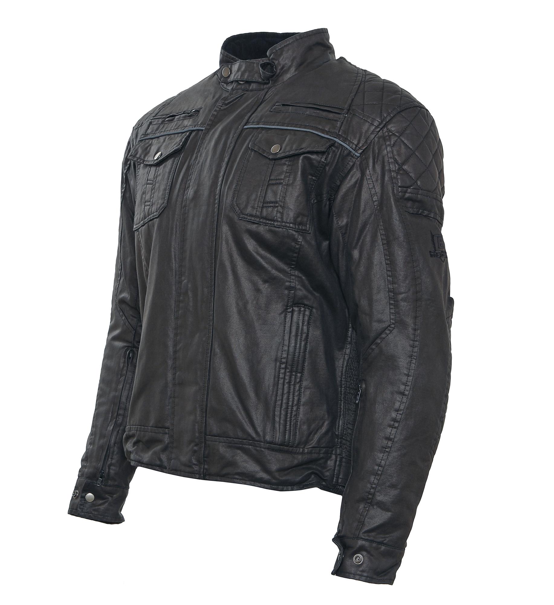 BoresJacketAlfredoHerrenWachsjackekurzBlack