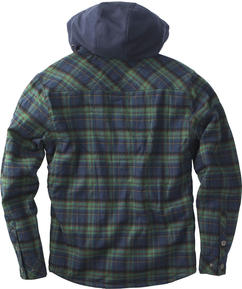 WCCWestCoastChoppersFlannelJacketSherpaLined-BlackGrey-XL