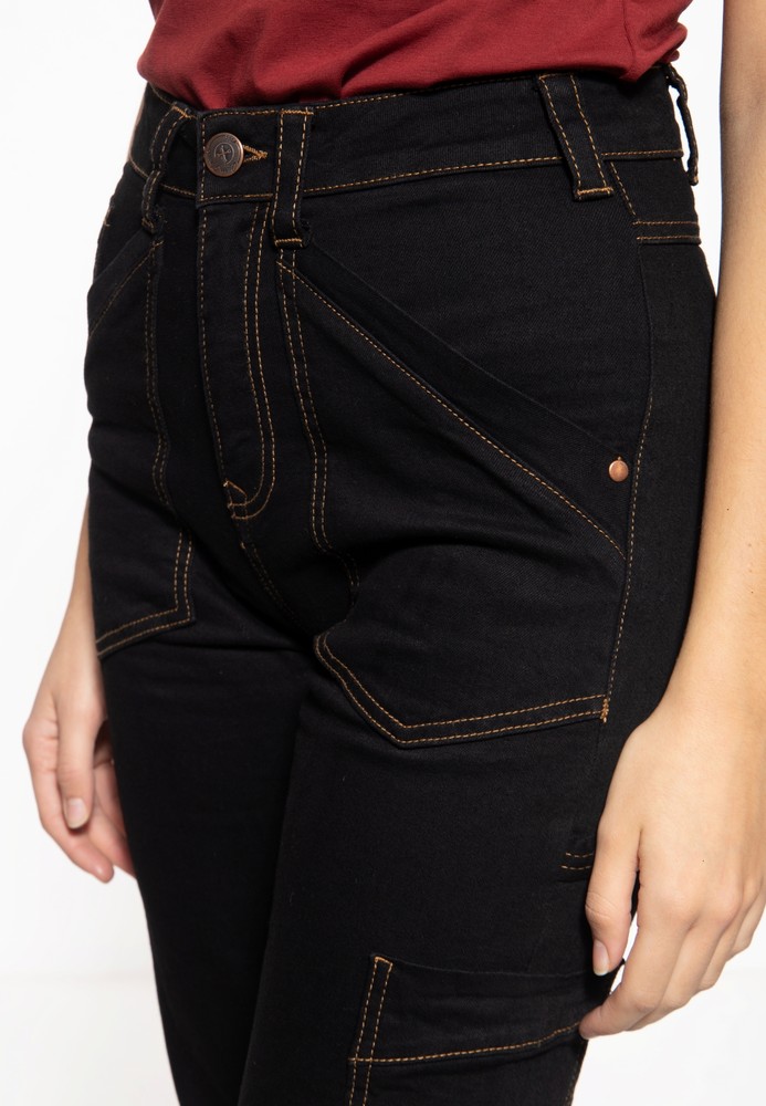 QueenKerosinDamenWorkwearDamenJeanshoseSchwarz-26