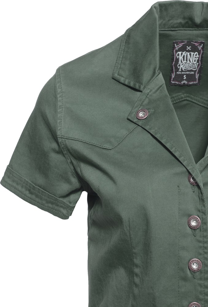 QueenKerosinWorkwearSwingkleidQK5201015000Green-3XL