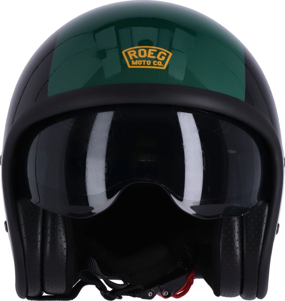 RoegMotorradJethelmSundownHelmetEce2206ROE0062GreenBlack-XS