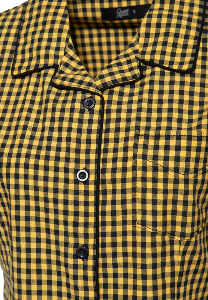 QueenKerosinDamenRetroHemdbluseGelb-3XL