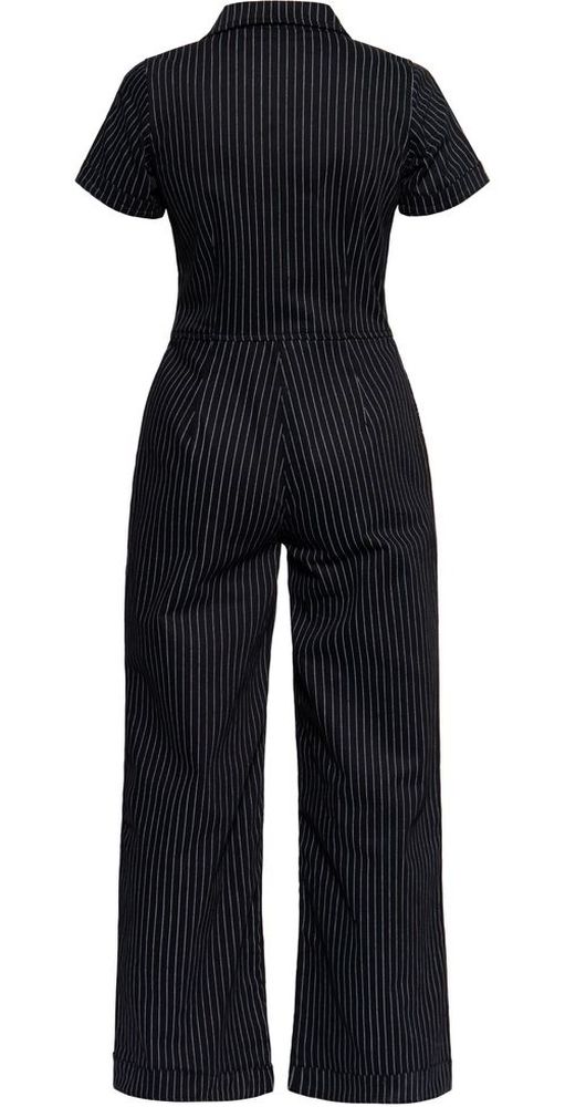 QueenKerosinDamenPinstripeRetroOverallQKU48001