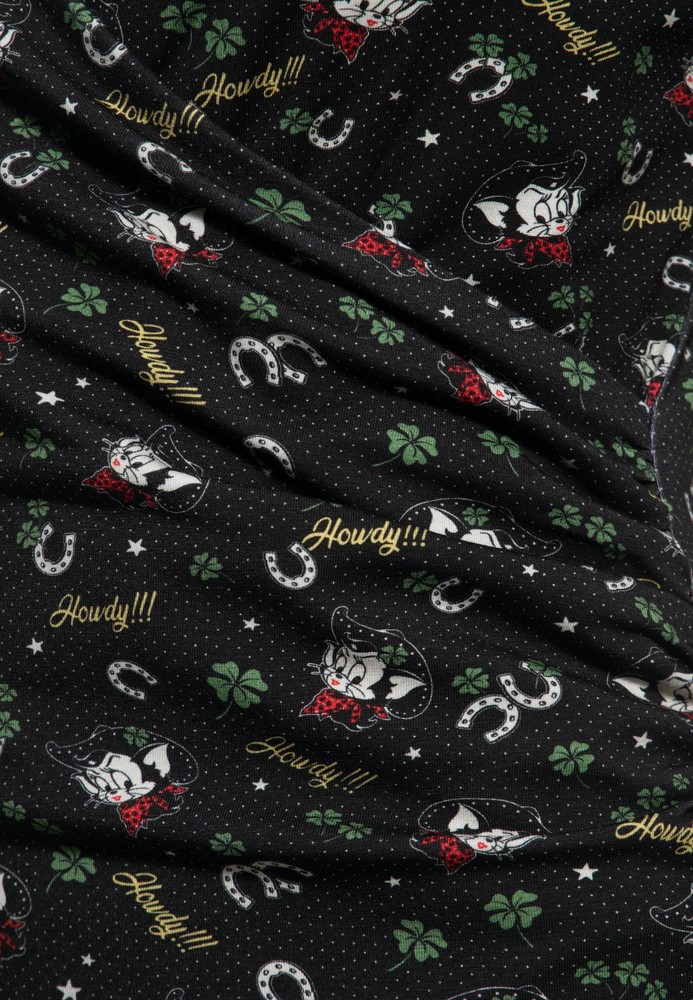 QueenKerosinDamenBlusentopSchwarz