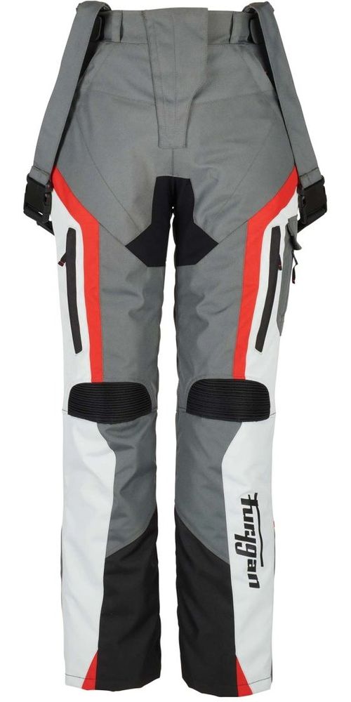 FuryganDamenMotorradHose6445-132PantsApalachesLady65048BlackGreyRed-L