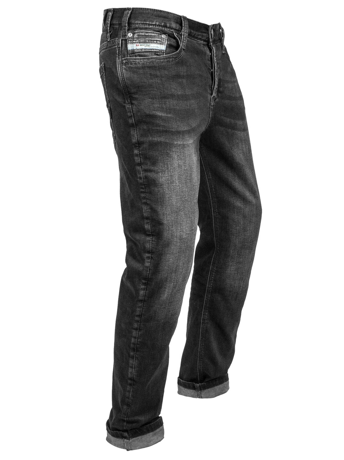 JohnDoeMotorradHoseJeansDenimKamikazeJeansBlack-W28-L32