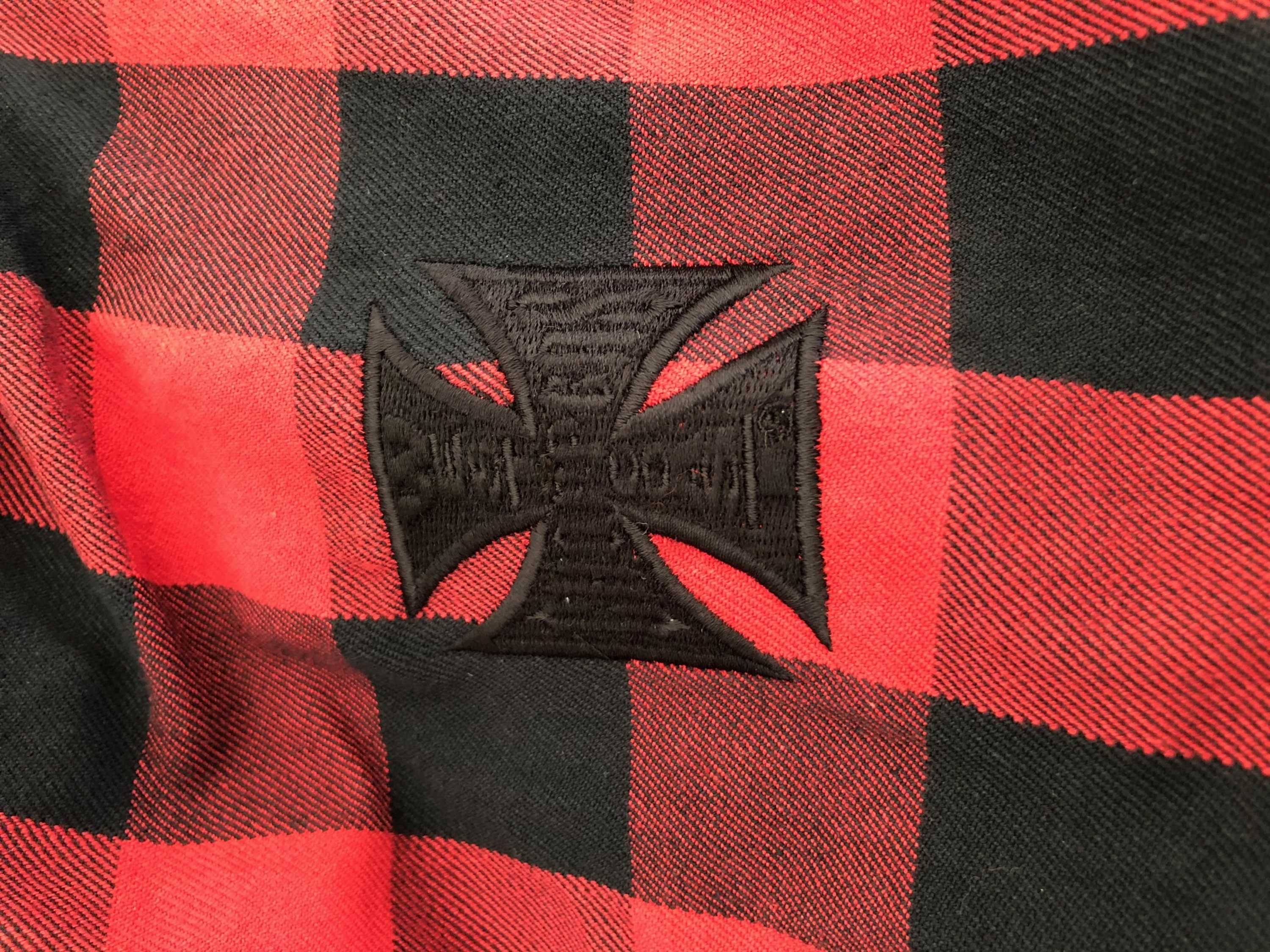 WCCWestCoastChoppersMotorradHemdDominatorLumberjackRed
