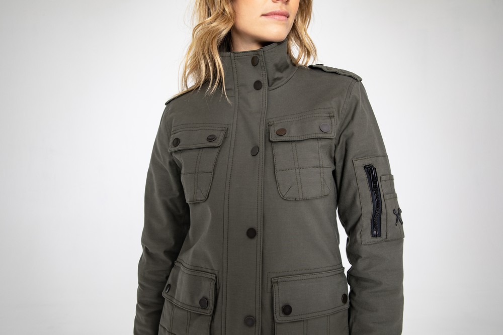 JohnDoeDamenMotorradJackeWomenExplorerOlive-XXL