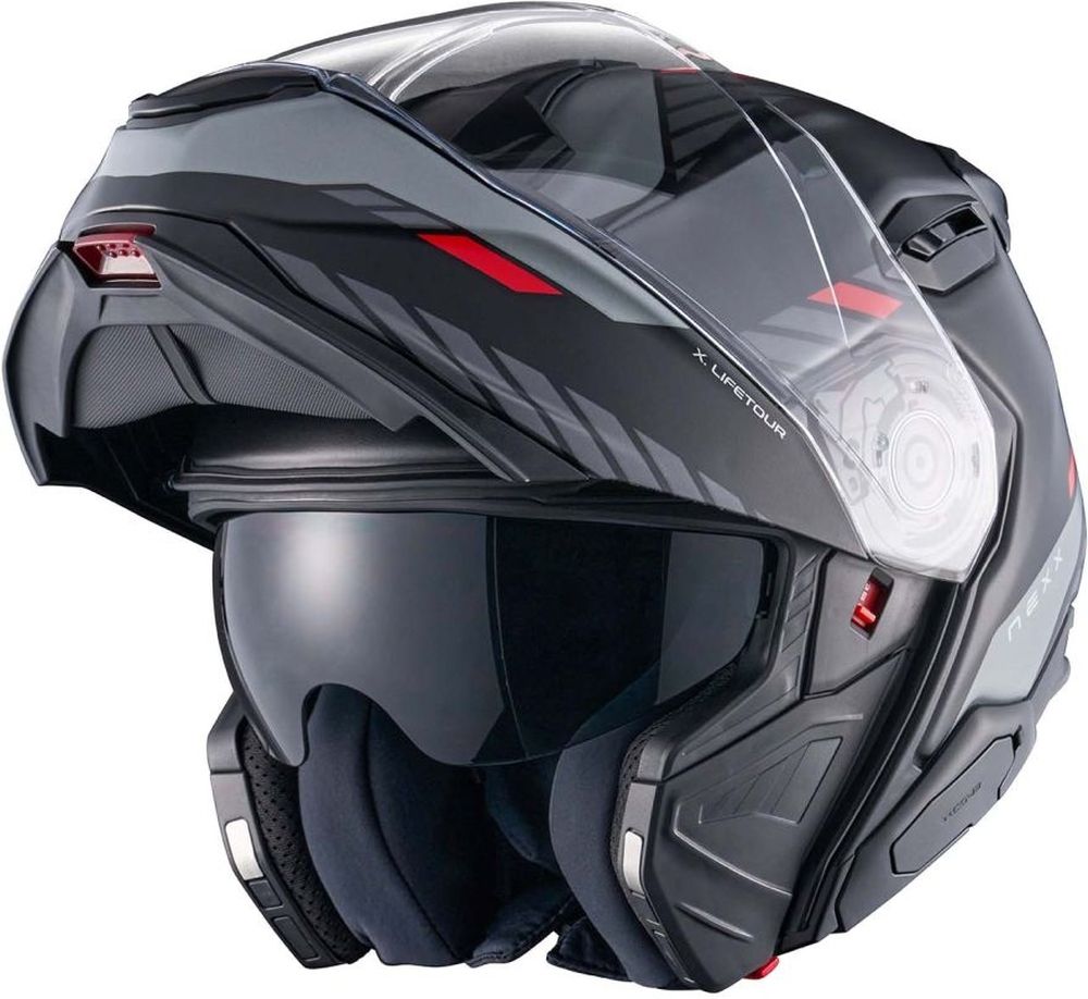 NexxMotorradCrosshelmHelmetXLifetourGlobeMt28991Black-Red-XS