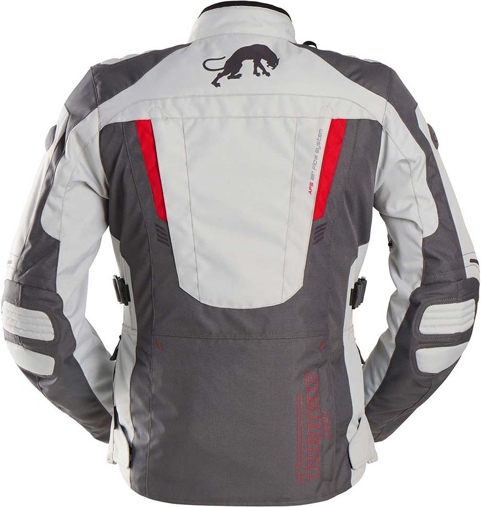 FuryganDamenMotorradJackeJacketApalachesLadyEvo65296Grey-Pearl-Red-3XL