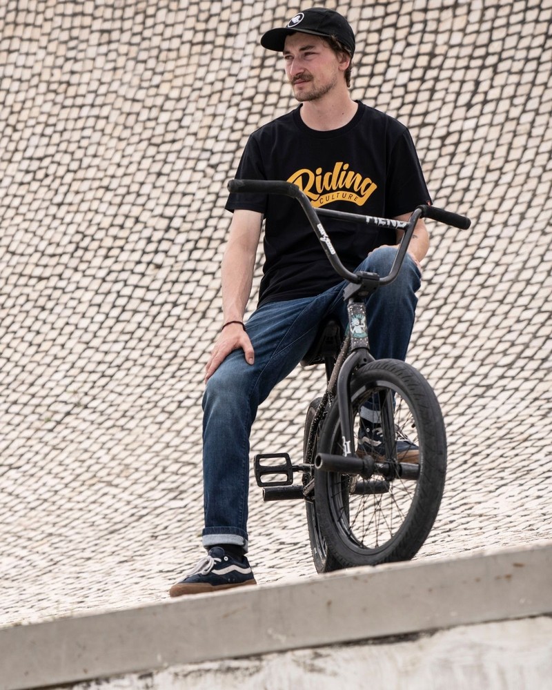 RidingCulturebyRokkerMotorradhoseTaperedSlimMenBlueLT