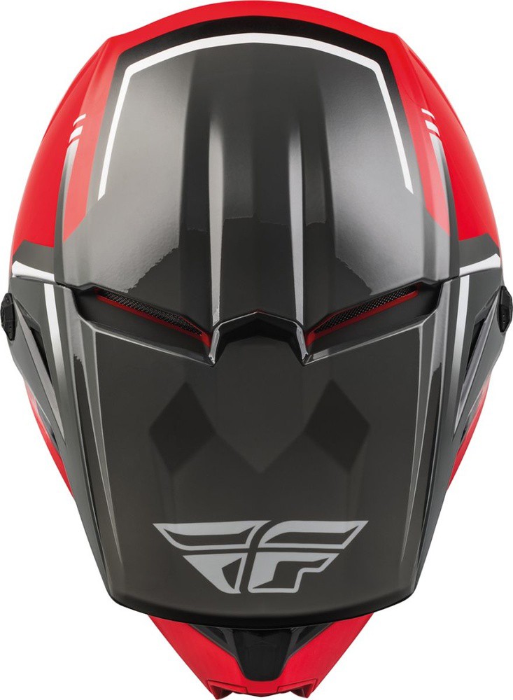 FlyRacingKinderOffroadHelmHelmetEceKinetic70004VisionRed-Grey-YS