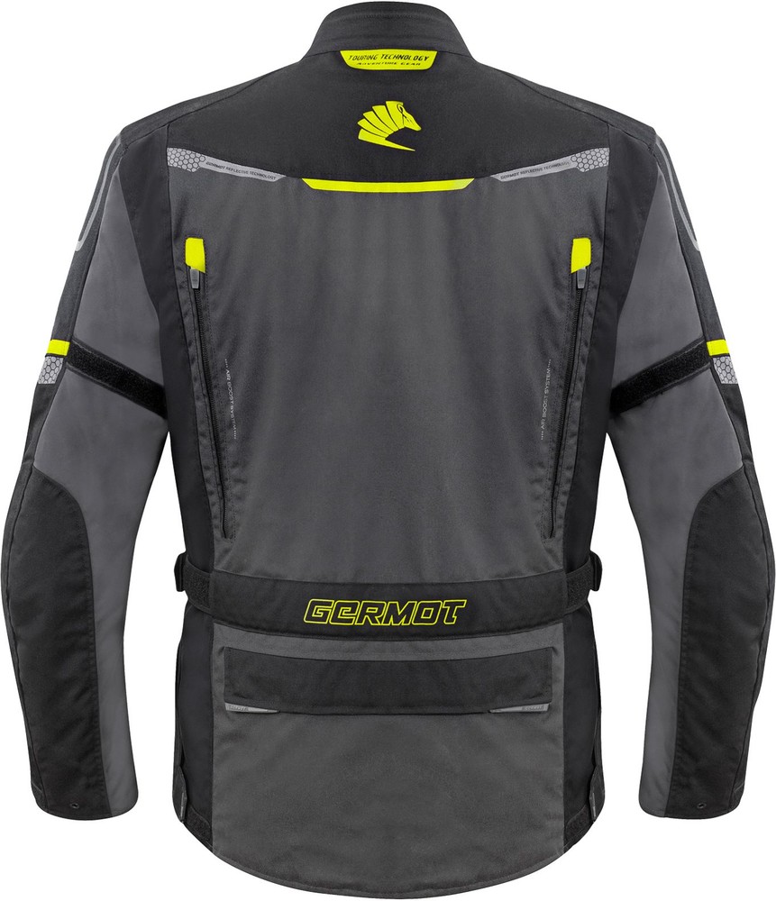 GermotMotorradTextiljackeArgosHerrenAnthrazitSchwarzGelb