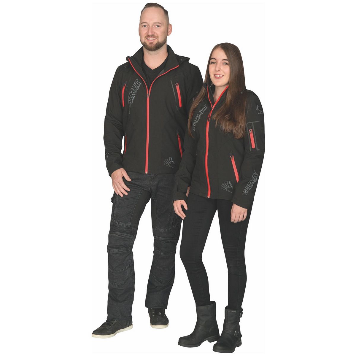 GermotJackeSoftshelljackeNovaraDamenBlackRed