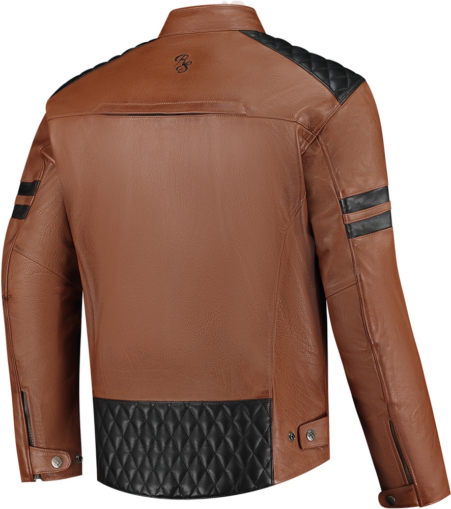 RustyStitchesMotorradJackeJariV268357CognacBlack-S