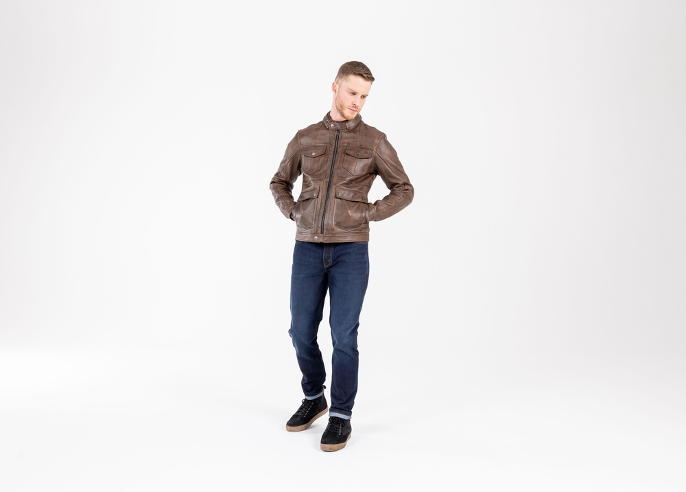 JohnDoeMotorradHoseMonolayerPioneerMonoDarkBlue-W31-L32