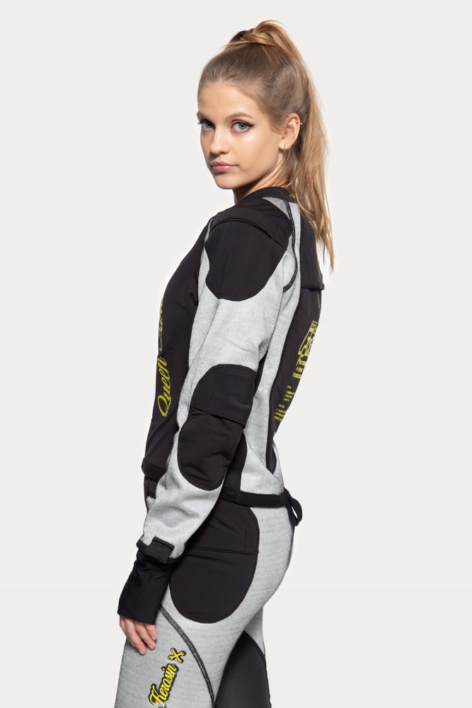 QueenKerosinMotorradinnenjackeQK3202352480Grau