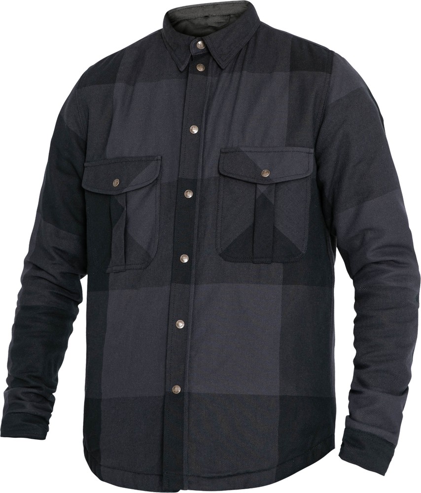 JohnDoeMotorradHemdMotoshirtGreyBlackBigBlock-XXL
