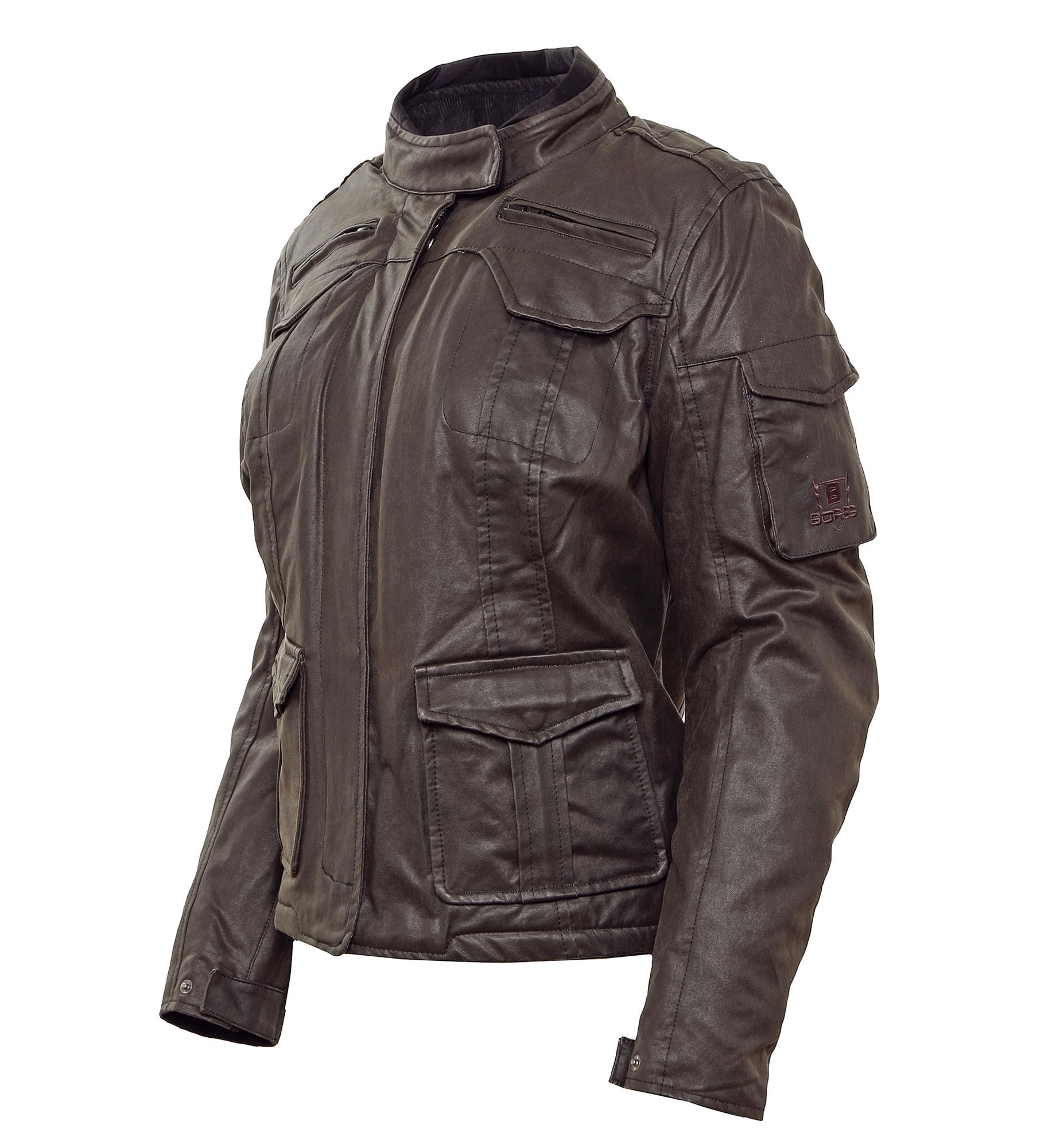 BoresFemaleJacketSonjaFrauenWachsjackelangBlack