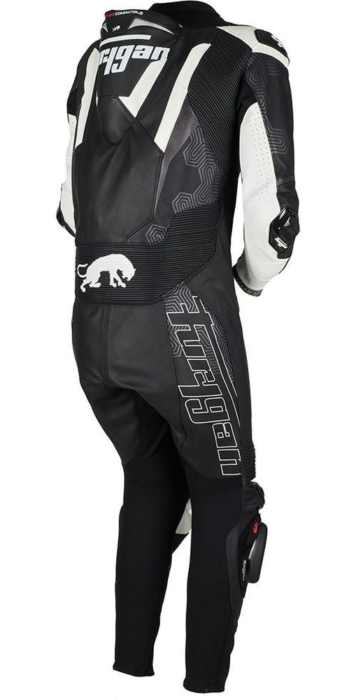 FuryganMotorradKombi6545-143LeatherSuitOvertake65094Black-White-46