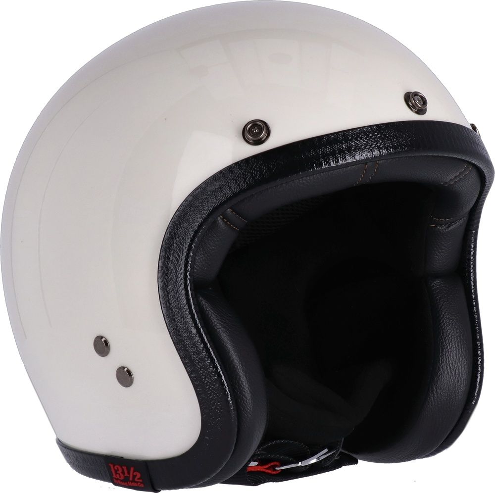 1312MotorradJethelmSkullBucketHelmetDRE0037VintageWhite-XS