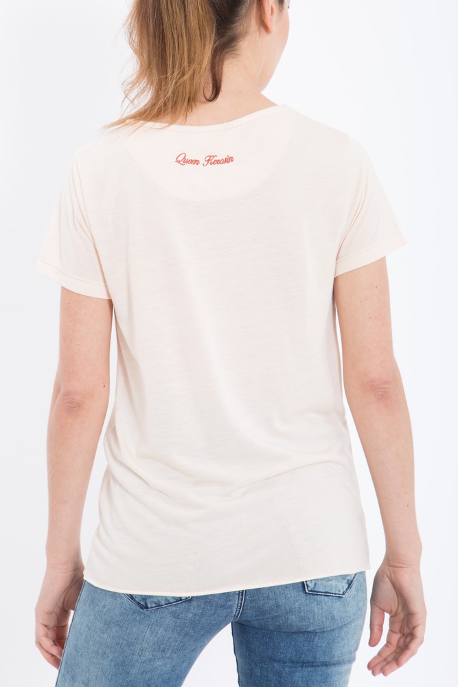 QueenKerosinBasicT-ShirtausViskose-MixQK120056Taupe-L