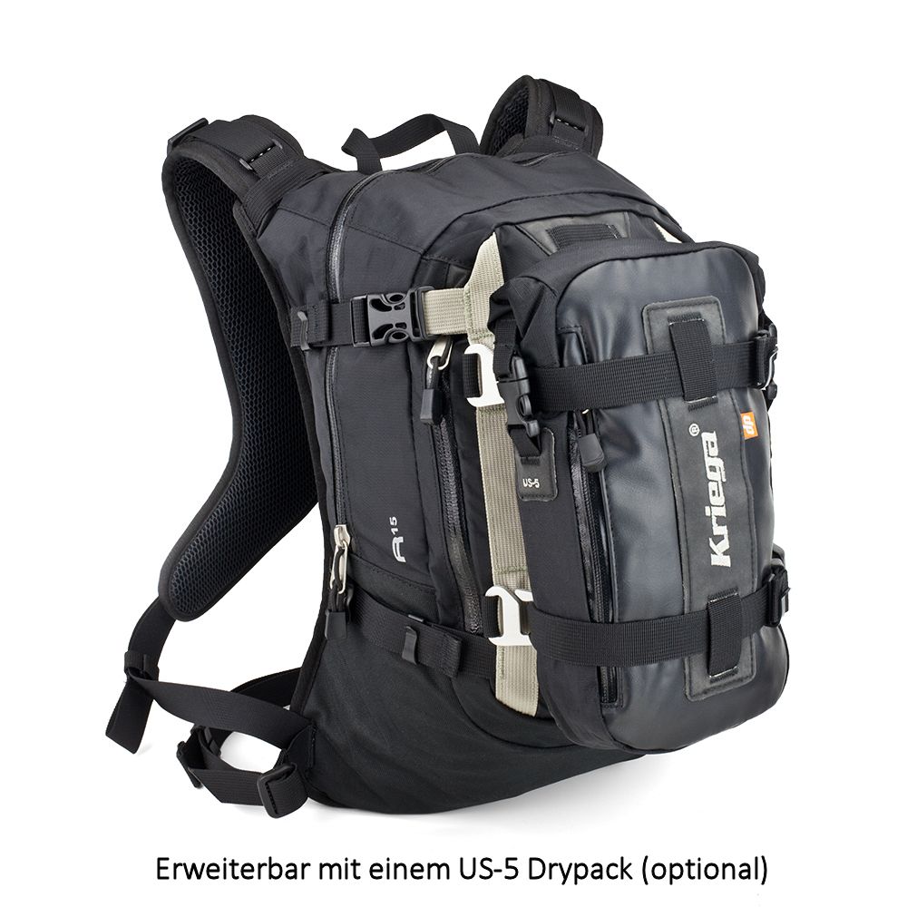KriegaTascheR15RucksackBlack