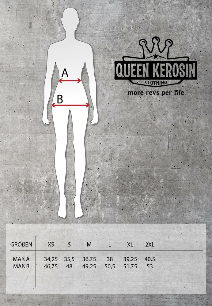 QueenKerosinDamenDenimLatz-Shorts