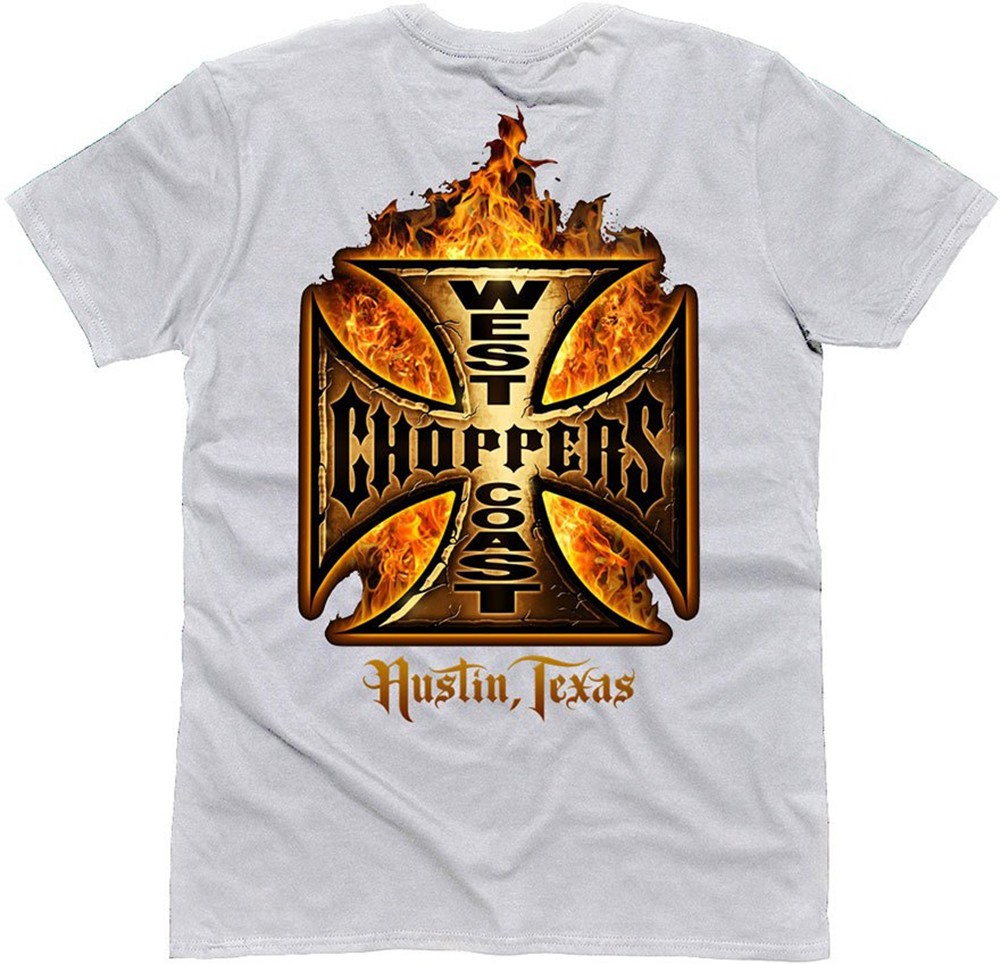 WestCoastChoppersHerrenT-ShirtGoldfireGreyT-ShirtGrey