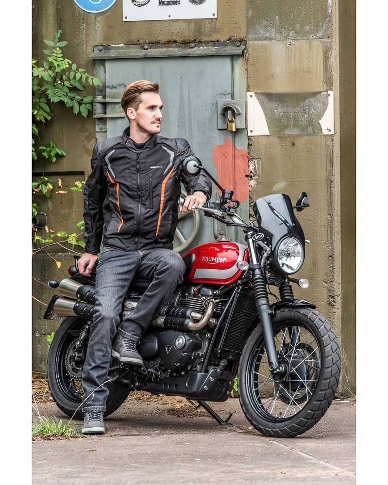 GrandCanyonMotorradTextiljackeMalibuBlackGreyOrange