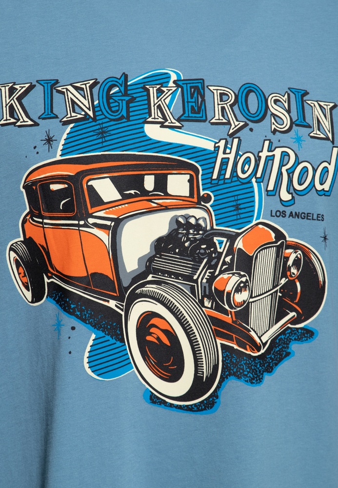 KingKerosinT-ShirtClassicHotRodKKU41067SkyBlue-S