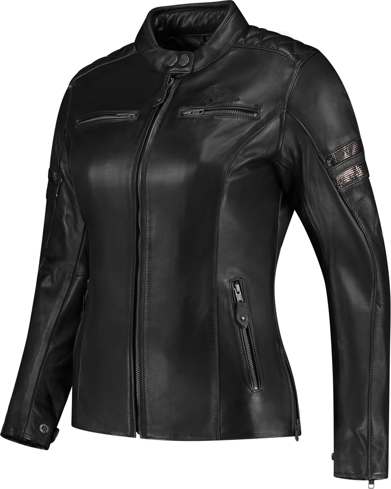 RustyStitchesMotorradJackeJoyceV268361BlackGlitter-36