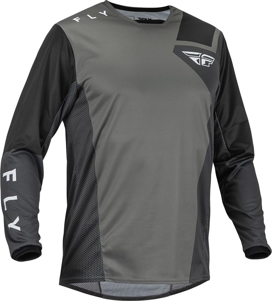 FlyRacingOffroadShirtMX-JerseyKineticJet70201GreyDarkGreyBlack-S