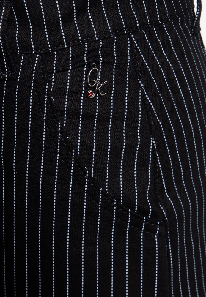 QueenKerosinDamenPinstripeRetroPencilRockQKU47002