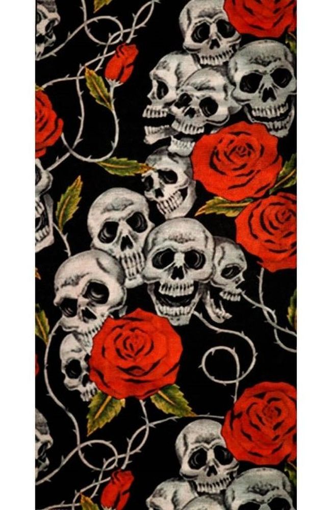 ModekaMultifunktionstuch110630ScullsRoses