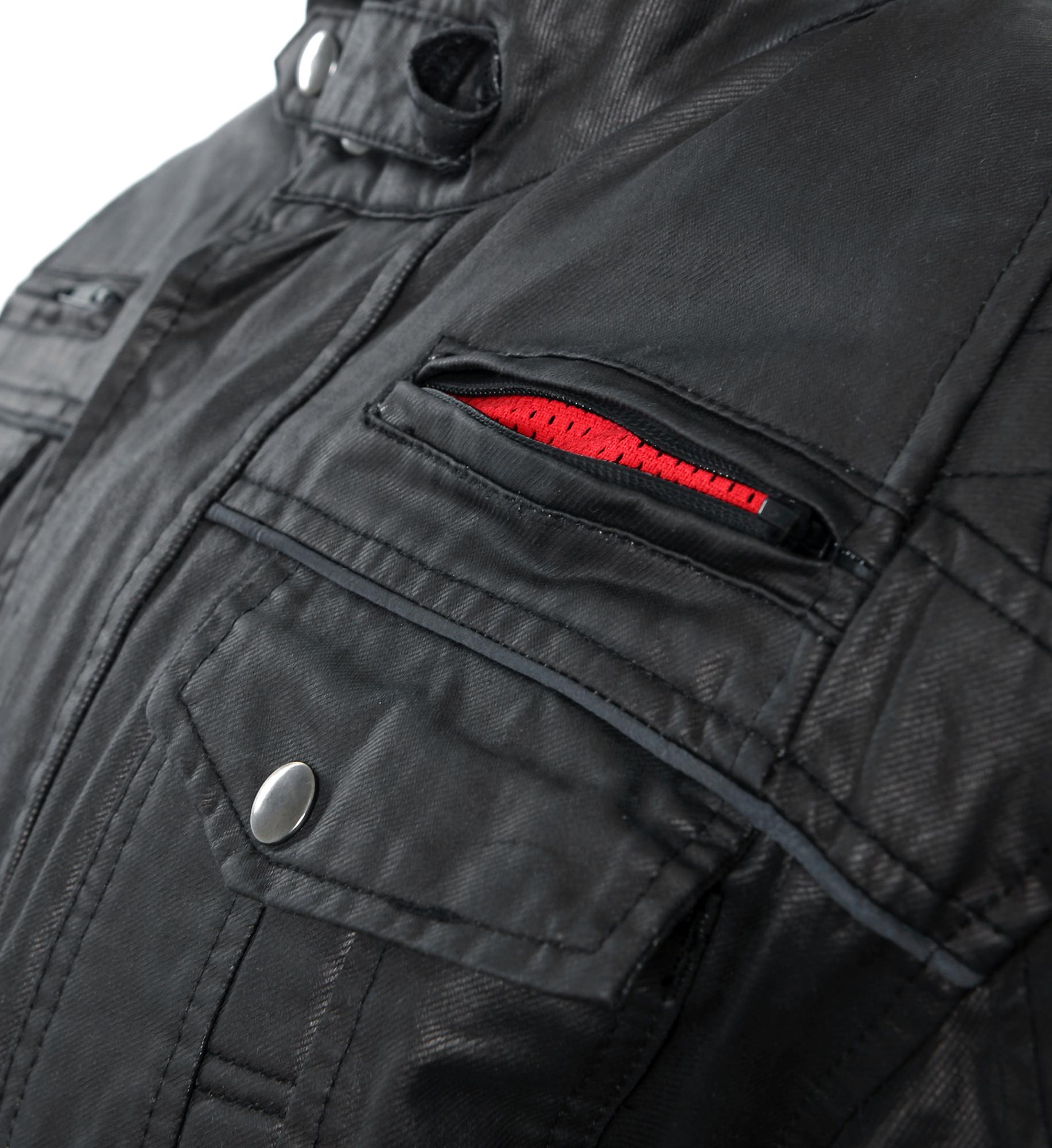 BoresJacketAlfredoHerrenWachsjackekurzBlack