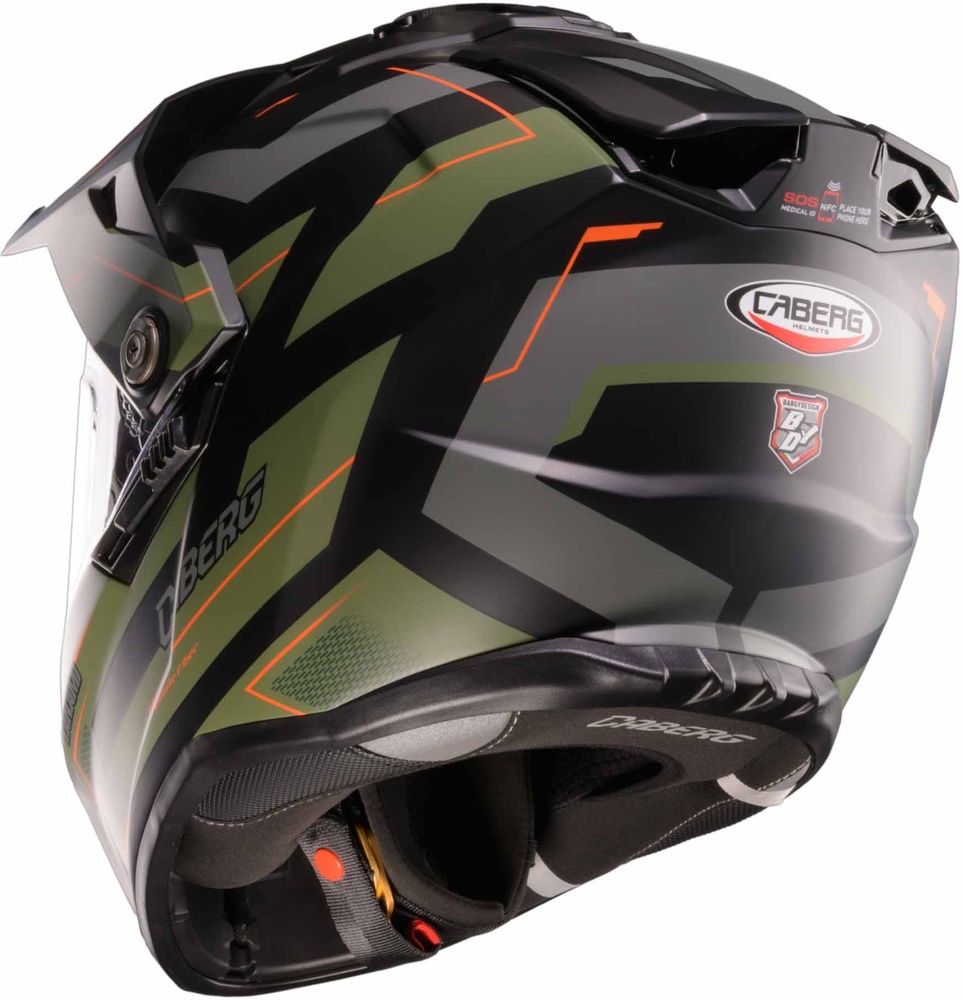 CabergMotorradIntegralhelmTanamiRangerCa15031Matt-SchwarzMilitaryGrn-Grau-L