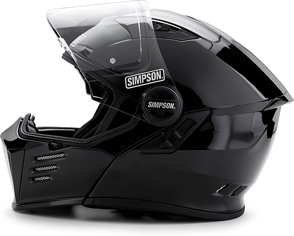 SimpsonMotorradKlapphelmHelmetEce2206Darksome18610BlackMetal-XS