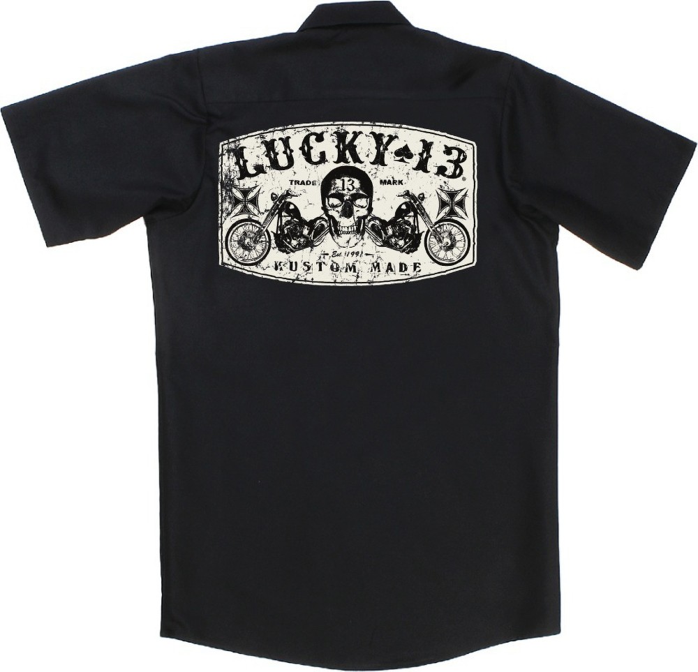 Lucky13HemdDualChopperWorkshirtBlack