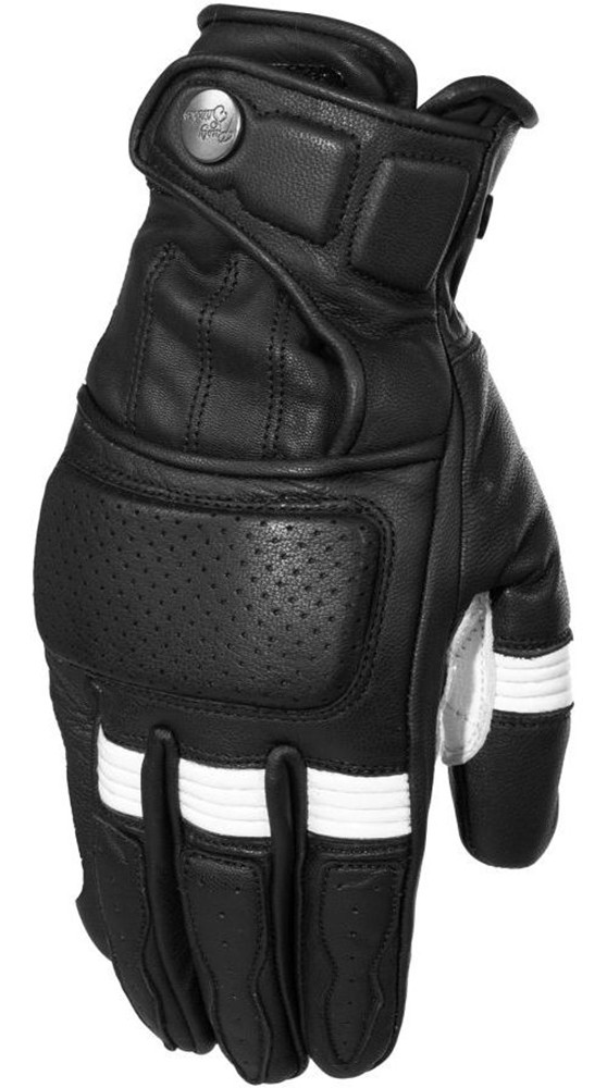 RustyStitchesMotorradHandschuheGlovesCalvin68391Black-White-S
