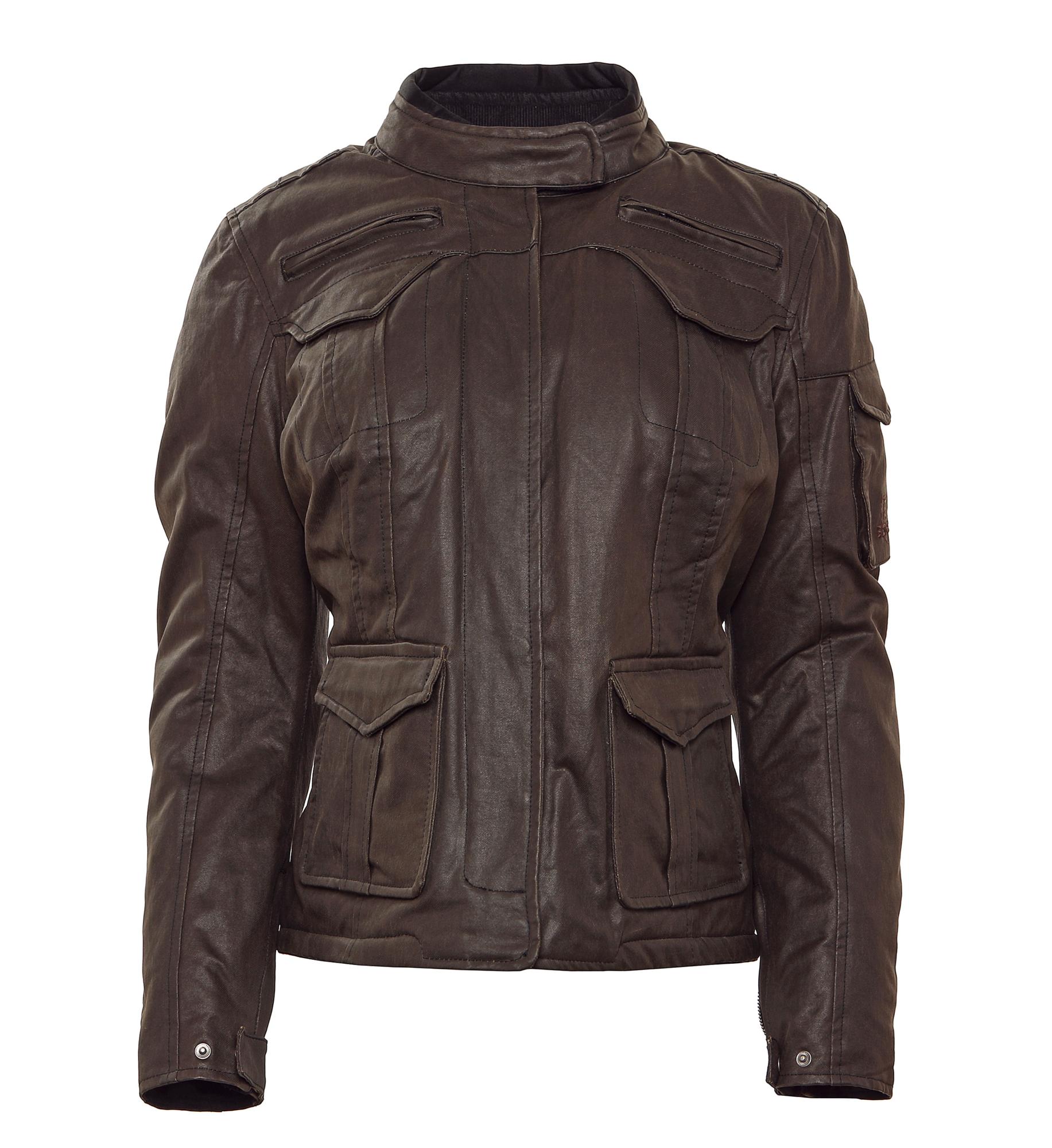 BoresFemaleJacketSonjaFrauenWachsjackelangBlack