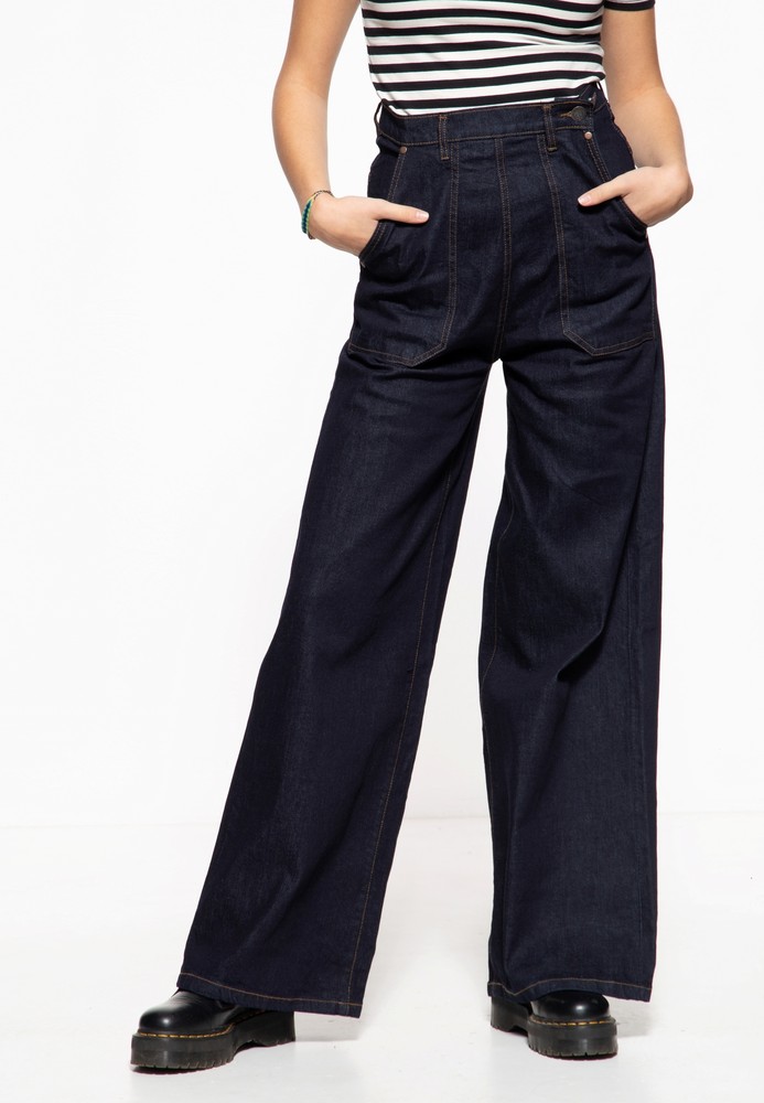 QueenKerosinDamenFlaredJeans